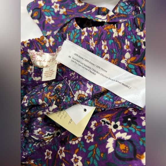 Band Of The Free LINAELLE PURPLE FLORAL WRAP SKIRT Size Small - Picture 8 of 12